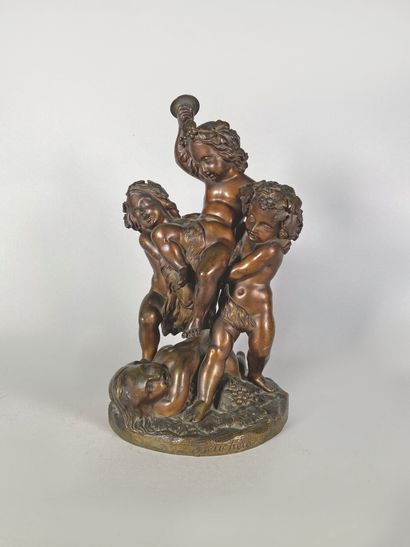 null Jean Jacques FEUCHERE (1807-1852)

L'enfance de Bacchus.

Epreuve en bronze...