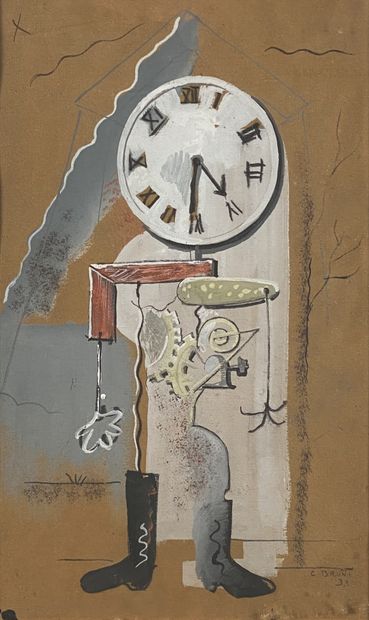 Constantin BRUNI (1900-1969)

L'homme horloge,...