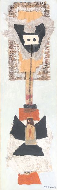 Raymond PREAUX (1916-1997) 
Totem. 
Technique...