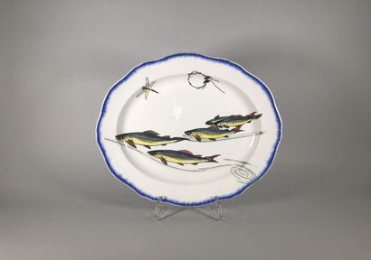 null Ernest-Baptiste LEVEILLE (1841-1913)

Plat à poisson en faïence émaillée, service...