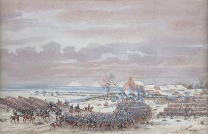 null Gaspard GOBAUT (1814-1882)

Battle scene.

Watercolor signed in the lower right...