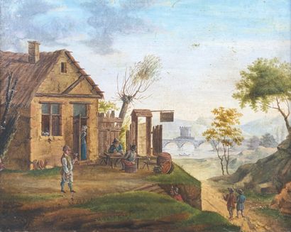 null Dutch school of the 18th century

Animated tavern in a landscape.

Painting...