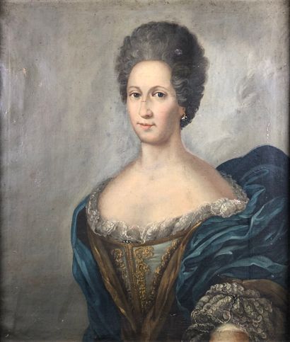 null Ecole française du XVIIIe siècle

Portrait de femme de qualité.

Huile sur toile....