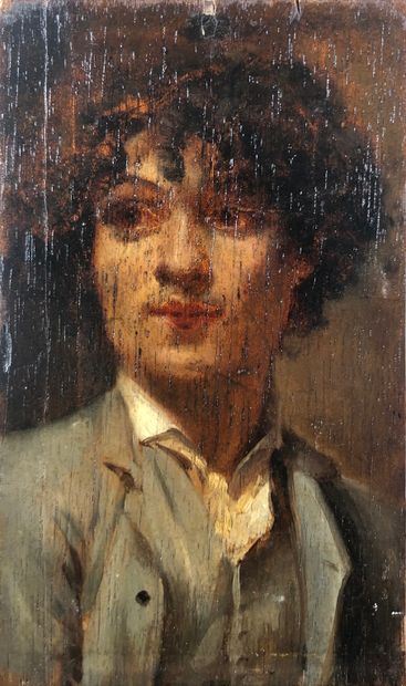 null Ecole du début du XXe siècle

Portrait d'homme.

Huile sur panneau (couvercle...