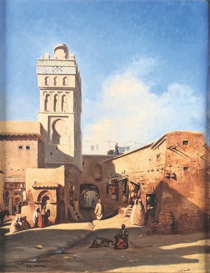 null Théodore FRERE (1814-1888)

Ville animée - Afrique du Nord.

Huile sur toile...