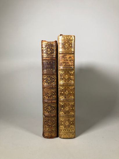 null Lot de deux livres :

- COOK, Cartes et figures du troisième voyage, Paris,...