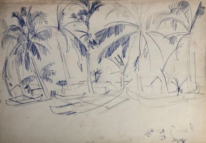 null Stéphane MAGNARD (1917-2010)

Tahiti.

Lot de dix dessins (crayon noir, sanguine,...
