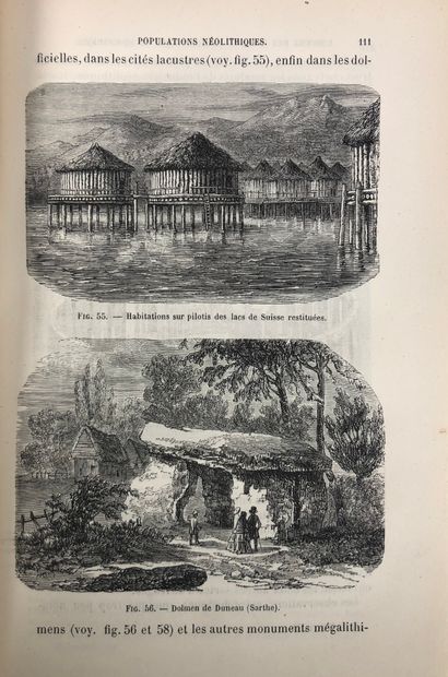 null A de QUATREFAGES, Hommes fossiles et hommes sauvages, Paris, Baillère et fils,...