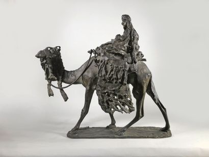 null Leonardo BAZZARO (1853-1937)

Méhariste touareg.

Epreuve en bronze à patine...
