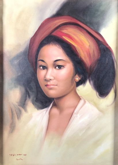 null Ecole balinaise du XXe siècle

Portrait de jeune femme, Bali.

Huile sur toile...
