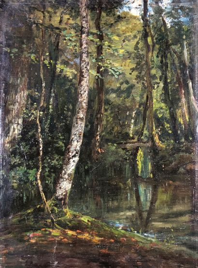 Paul HUET (1803-1869)
En forêt de Fontainebleau,...