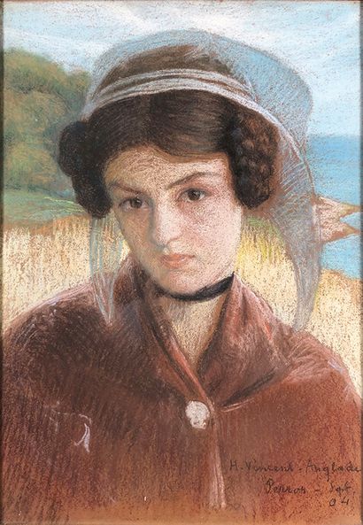 Henri VINCENT-ANGLADE (1876-1956)
Jeune femme...