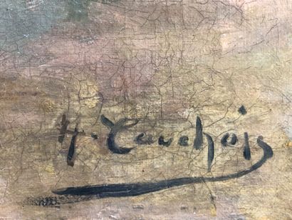 null Eugène Henri CAUCHOIS (1850-1911)
Jeté de fleurs.
Huile sur toile signée en...