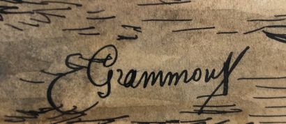 null Emmanuel GRAMMONT (1862-?)
Levades.
Aquarelle signée en bas à droite.
Vue :...