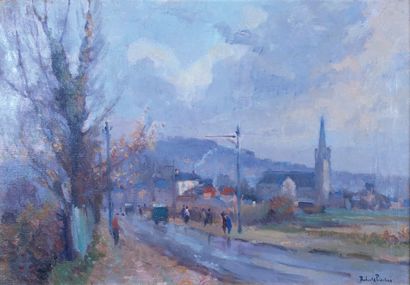 null Robert Antoine PINCHON (1886-1943)
Alentours de Rouen.
Huile sur toile signée...