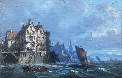 F. DINCKENSON (XIXe siècle)
Port de pêche...