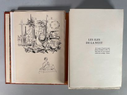 null VILLARET (Bernard), Les îles de la nuit, drypoints by Jacques BOULLAIRE, Les...