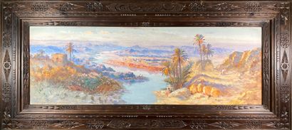 null Constant LOUCHE (1880-1965)
The wadi.
Oil on canvas signed lower right.
42 x...