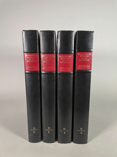 null MERCERON, Dictionnaire illustré de la Polynésie, Editions de l'Alizé. Four volumes...