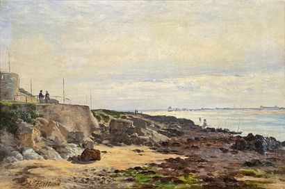 null Henri Pierre PAILLARD (1844-1912)
Coast of Normandy.
Oil on canvas signed lower...