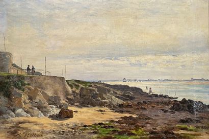 null Henri Pierre PAILLARD (1844-1912)
Coast of Normandy.
Oil on canvas signed lower...