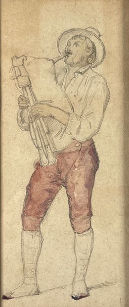 null François Hippolyte DEBON (1807-1872) (attributed to)
Musicians.
Two unsigned...