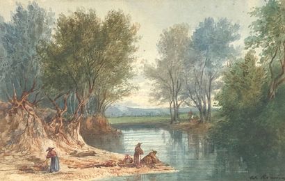 null REMIEUX (19th century)
The Jesuits at the river.
Watercolor signed lower right.
View...