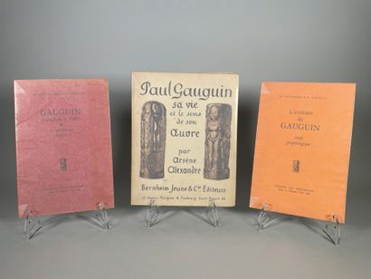Lot de trois livres sur Paul GAUGUIN : 
-...