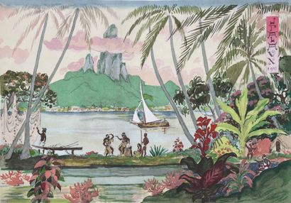 Jean Paul ALAUX, Tahiti, visions japonaises,...