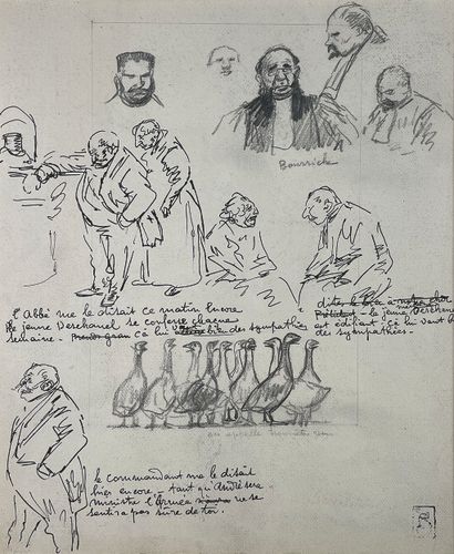 Théophile-Alexandre STEINLEN (1859-1923)
Caricatures...