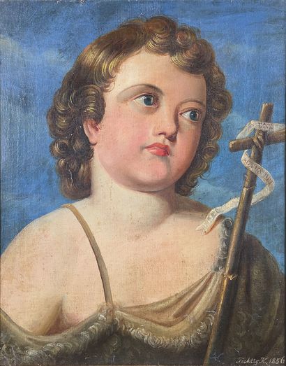 null 19th century German school
Saint John the Baptist as a Child, 1856.
Oil on canvas...