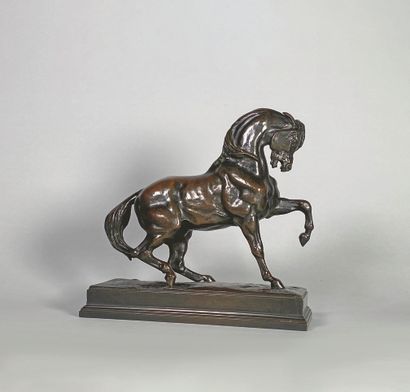 null Antoine-Louis BARYE (1795-1875)
Cheval turc n°3
Épreuve en bronze à belle patine...