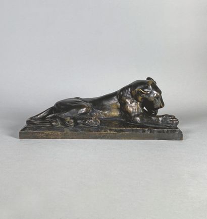 Georges GUYOT (1885-1973)
Lioness licking...