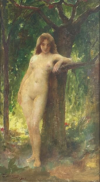 Adrien Henri TANOUX (1865-1923)
Nude by the...