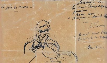 null Hippolyte PETITJEAN (1854-1925) (attribué à)
"La joie de créer", portrait de...