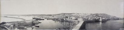 Alexandre LEROUX (1866 - 1912) La Baie d'Alger. Epreuve photographique portant l'inscription...