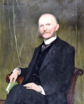 Louis Edouard FOURNIER (1857 - 1917) 
Portrait de M. WEISS.
Huile sur toile signée...