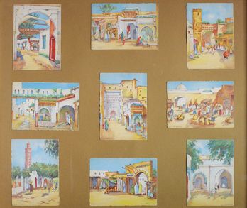 H. NOIZEUX Neuf vues du Maroc.
Cartes postales. 14 x 10 et 10 x 14 cm
