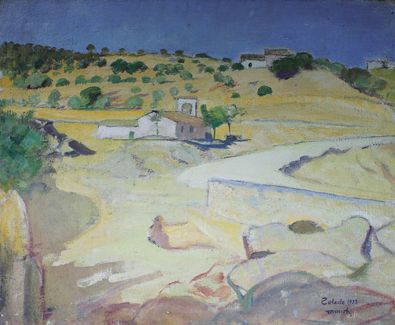 Maurice Robert MINIOT (1884 - ?) Vue de Tolède, 1933.
Huile sur toile signée, située...
