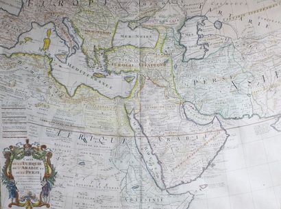 null Carte de la Turquie, de l'Arabie et de la
Perse.
Paris. Epoque xviiie siècle.
Vue:...
