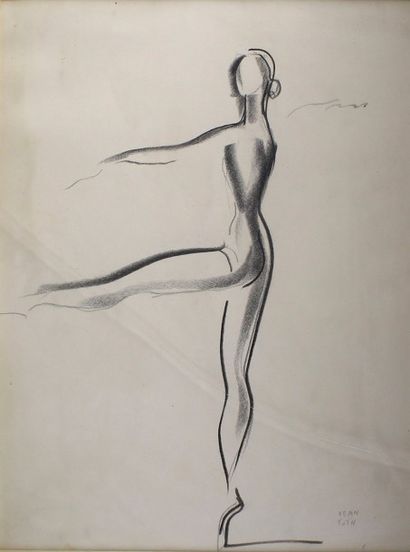 Jean TOTH (1899 - 1972) 
Les danseuses.
Deux dessins signés en bas à gauche et en...