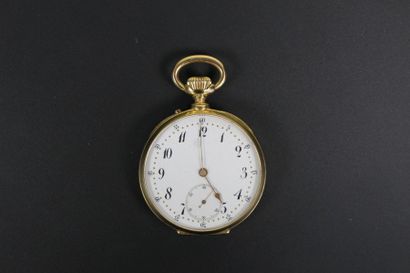 null Montre de gousset en or jaune 18 K (750°) Cadran chronomètre. Par Giteau.
Palais...