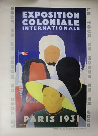 Jean Victor DESMEURES (1895 - 1965) Exposition Coloniale Internationale Paris 1931.
Illustration...