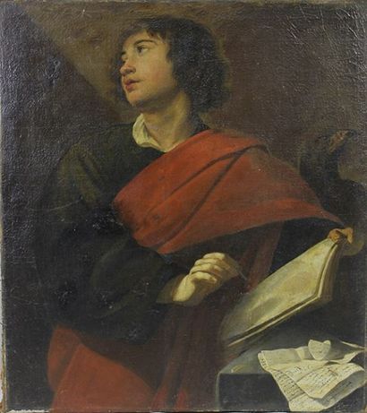 Jacob Van OOST l'Ancien (1601-1671) (Attribué à) 
Saint-Jean.
Huile sur toile.
98...
