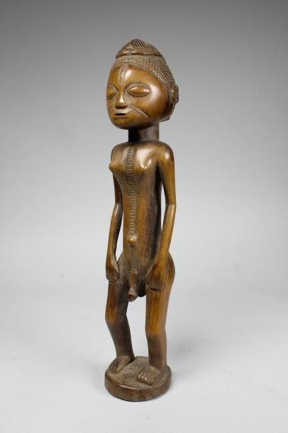 null Statue masculine, Congo/Tanzanie, Tabwa.
Haut.: 30 cm