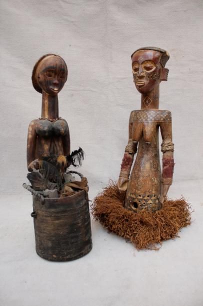 null Deux sculptures style Gabon, et RDC