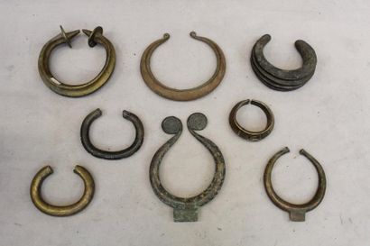 null Ensemble de 8 colliers et bracelets en bronze