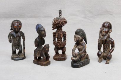 null Important ensemble de 20 sculptures style Congo, RDC, Nigéria etc