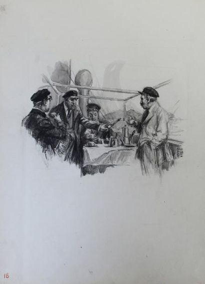 Maurice LARROUY 
L'Odyssée d'un transport torpillé.
Illustration de Charles Fouqueray....