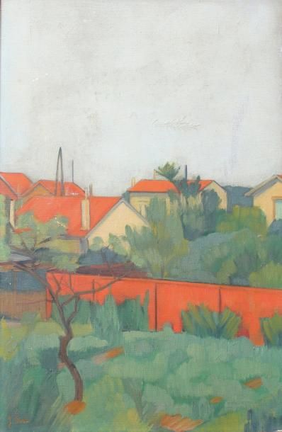 Jean BARB (1904 - 1989) 
Paysages de Martinique.
Deux huiles sur toile signées dont...